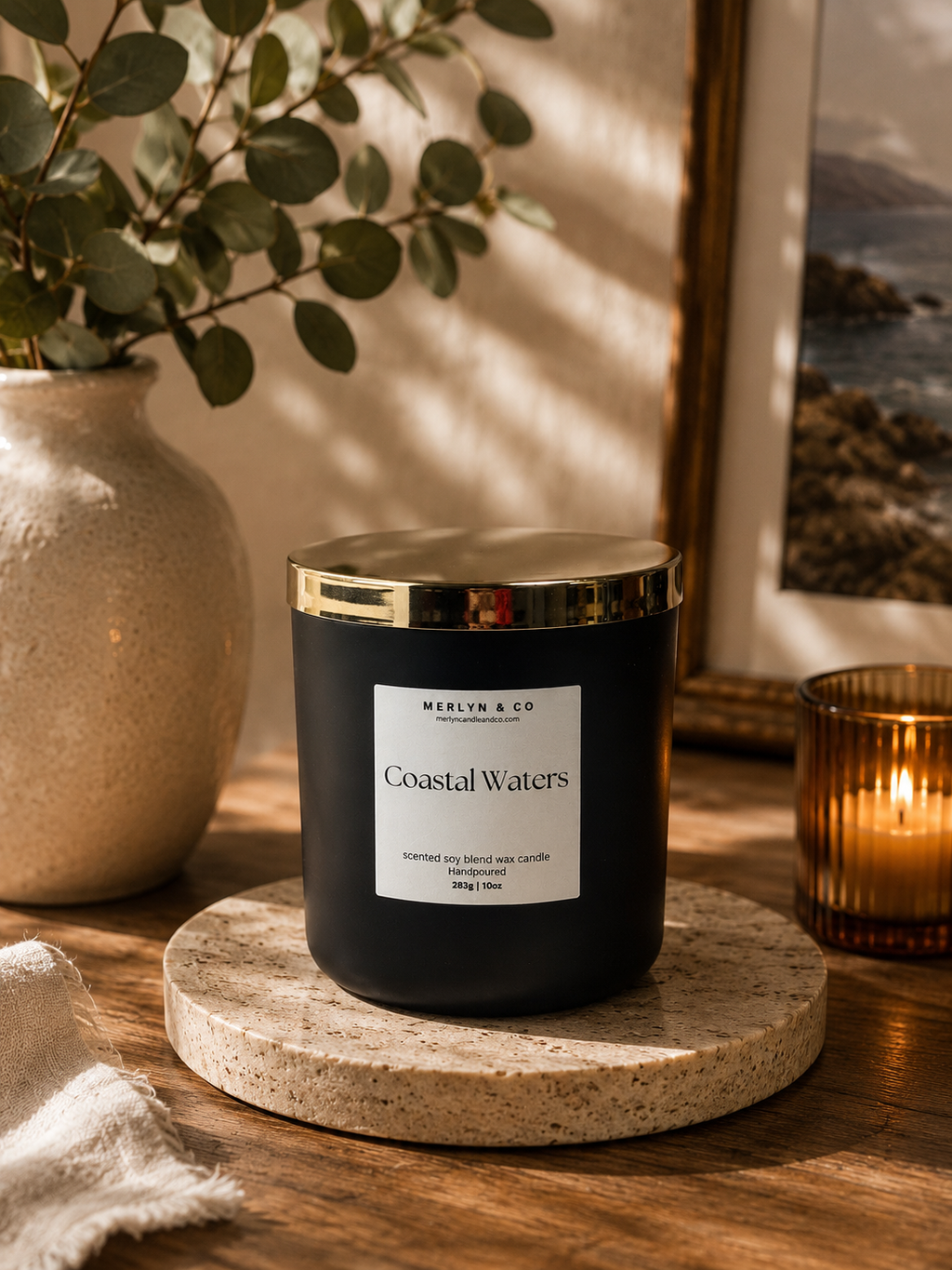 Coastal Waters - cotton wick 10 oz