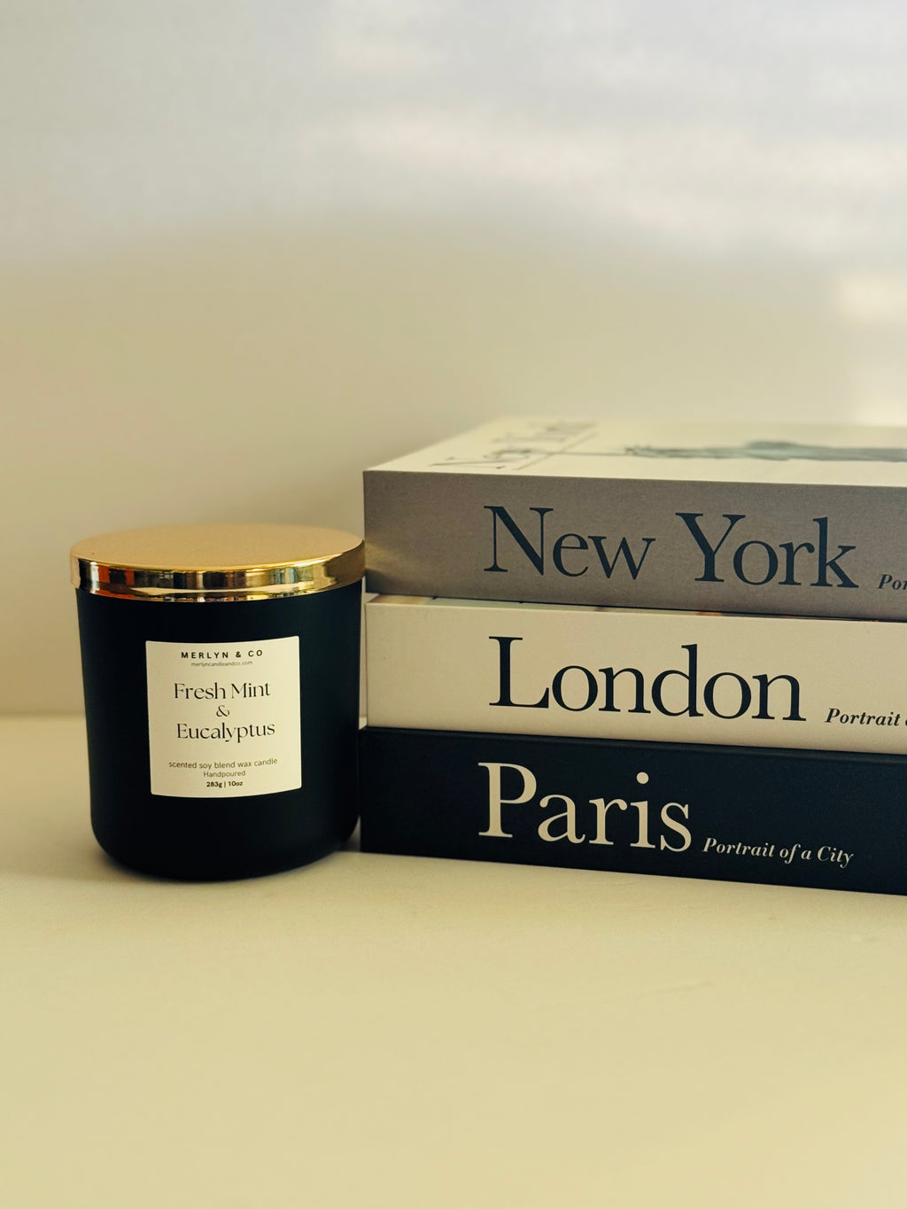 Fresh Mint + Eucalyptus cotton wick 10 oz