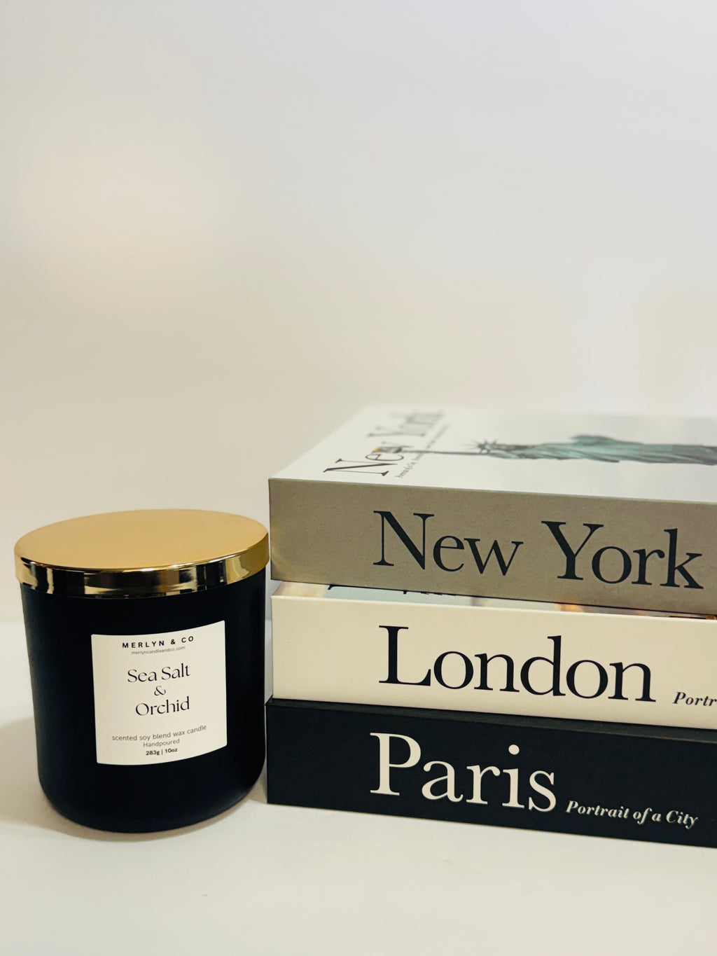 Sea Salt + orchid  cotton wick 10 oz