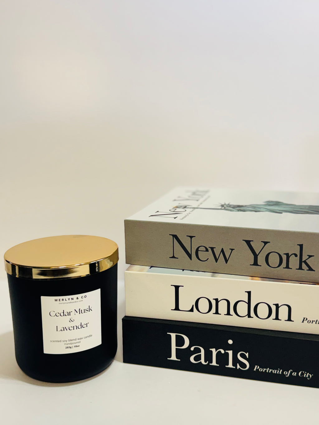 Cedar Musk + Lavender  cotton wick 10 oz