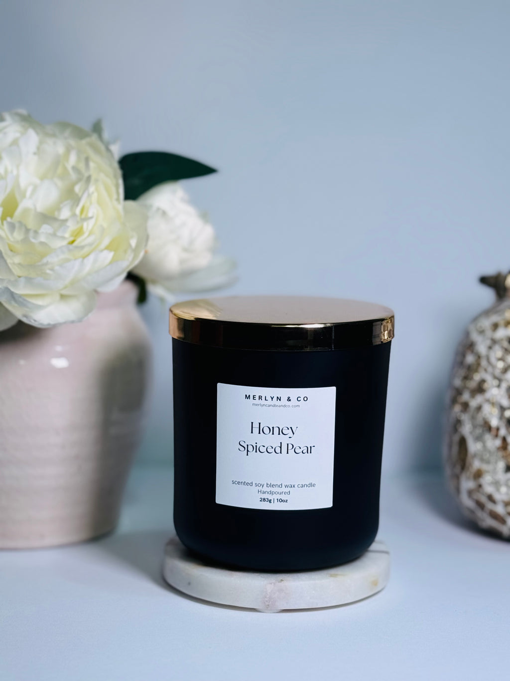 Honey Spice Pear- cotton wick 10 oz