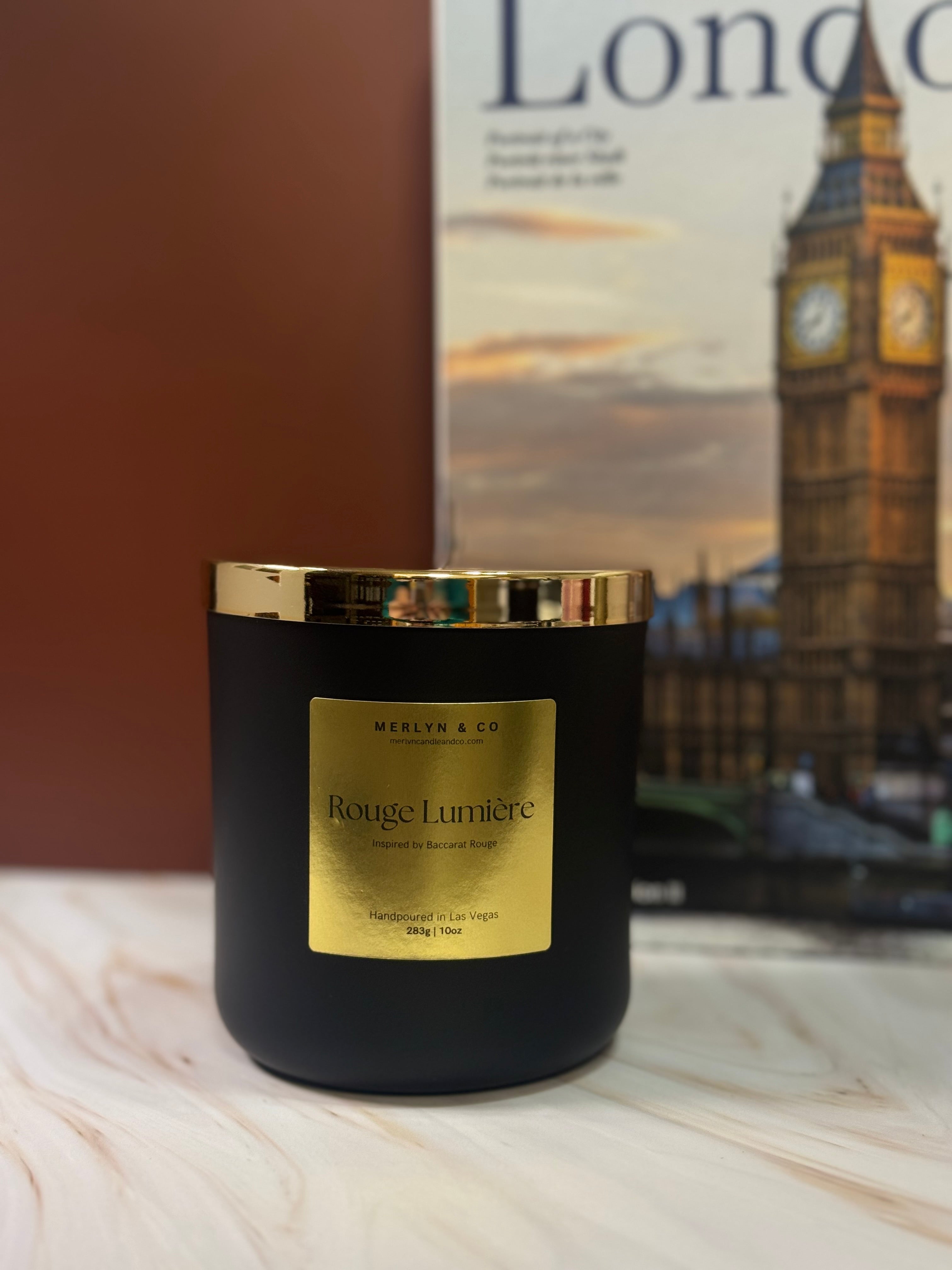 Rouge Lumiere  - 10oz cotton wick Inspired by Baccarat Rouge